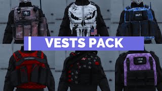 WC VESTS PACK  WC PACK DE CHALECOS  GTA V FiveM  Best Vest Pack for GTA RP  FIVEM READY [upl. by Schach]