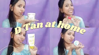 Skin whitening D tan at home Weekly Cleanup Grooming tips Ozone D Tan [upl. by Surtimed]