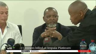 Mineral Resources and Energy Minister Gwede Mantashe at Impala Platinum Mine [upl. by Mahan]