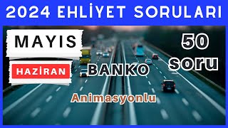 2024 Ehliyet Sınav Soruları  Mayıs Haziran Çıkmış Ehliyet Soruları [upl. by Ityak]