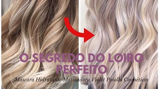 COMO MATIZAR O CABELO com Máscara Hidratante Matizadora Violet Paiolla Cosméticos [upl. by Nurat]