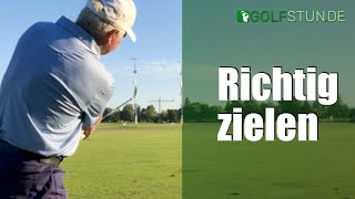 Richtig zielen und ausrichten beim Golf [upl. by Pippo]