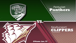 Newburyport Boys Basketball Vs Pentucket on January 19th 2024 [upl. by O'Gowan37]