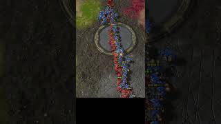 Who wins 200 SCV vs 200 Drone sc2 starcraft starcraft2 blizzard gaming [upl. by Morgun47]