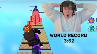 WINDPRESS gets WORLD RECORD 352 on roblox BIKE OBBY WORLD 1 [upl. by Ades]