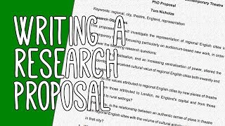 Writing a Research Proposal  Essay Tips [upl. by Gaw882]