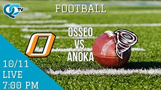 Football Osseo  Anoka  Anoka High School  QCTV [upl. by Miahc]