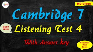 Cambridge 7 IELTS Listening Practice Test 4 with Answers  Homestay Application Listening Exam 2021 [upl. by Piscatelli]