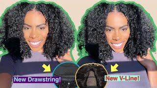 😴 TIRED OF LACE FRONT WIGS TRY A NEWLY UPGRADED VPART Curly wig⎪HOW TO BLEND NATURAL HAIR⎪UNICE [upl. by Deeraf]