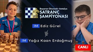 IM Ediz Gürel vs IM Yağız Kaan Erdoğmuş  Başaran Otomotiv Antalya Satranç Şampiyonası [upl. by Sibyls]