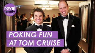 quotDont take our helicoptersquot Prince William Pokes Fun at Tom Cruise [upl. by Leal499]