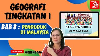 GEOGRAFI TINGKATAN 1 BAB 8 PENDUDUK DI MALAYSIA [upl. by Seadon]