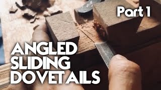 Basics of Joinery  51  Angled Sliding Dovetail [upl. by Aneele]