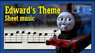 Edwards Theme Notes  TampF Theme Sheet Music [upl. by Antoinetta]