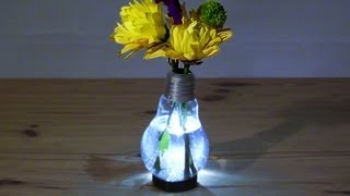 How to Make a Light Bulb Vase [upl. by Kopple]