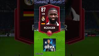 RUDIGER EN TODOS LOS FIFA MOBILEFC MOBILE 1725 fc25 [upl. by Aisanat]