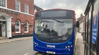 Morebus 2012 Volvo B7RLE Wright Eclipse 2 HF12 GWD on the 3 to Wimborne  200924 [upl. by Atillertse883]