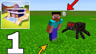 Craft world survival gameplay part 1  Craft world master block 3d survival gameplay 2024 [upl. by Ahsiemat]