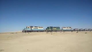 Train from Zouérat to Nouadhibou Mauritania [upl. by Elleb801]