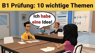 Mündliche Prüfung Deutsch B1  Gemeinsam etwas planenDialog  10 wichtige Themen  sprechen Teil 3 [upl. by Relyks]