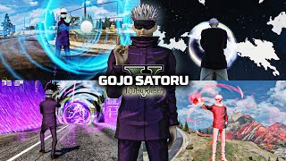 GTA 5  Gojo Satoru Mod Full Release All Cursed Techniques Showcase Jujutsu Kaisen [upl. by Atalayah874]