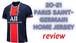 JC129 2021 Paris Saint Germain Home Jersey Review [upl. by Ellatsirhc]