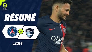 PARIS SAINTGERMAIN  HAVRE AC 3  3  Résumé  PSG  HAC  20232024 [upl. by Heuser]