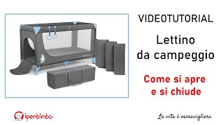 Video Tutorial  Come si apre e si chiude un lettino da viaggio [upl. by Derag]