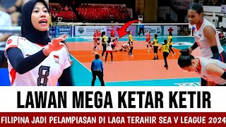 DI HEBOHKAN AKSI MEGAWATI  FILIPINA JADI PELAMPIAN MEGA DKK DI LAGA TERAHIR SEA V LEAGUE [upl. by Limbert818]