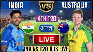 Live IND Vs AUS 4th T20 Match  Live Cricket Match Today  IND vs AUS live 1st innings livescore [upl. by Leahcimaj]