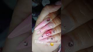 Long Stiletto Nail Set 💅 shorts naildesigns nailart [upl. by Vanhomrigh354]