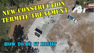 How to Pretreat for termites New construction liquid termite treatment [upl. by Amekahs]