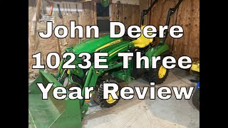 John Deere 1023E Three Year Review [upl. by Ainahs]