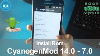 Kchannel  Install Rom CyanogenMod 140  70 G530H [upl. by Knepper]