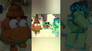 Mr Poop And Slime Fell In LoveMinecraft Animation Game minecraft shorts [upl. by Ikcim]