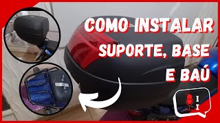 COMO INSTALAR SUPORTE  BASE  BAÚ TITAN 150CC  APRENDA AGORA E FAÇA EM CASA [upl. by Sotnas720]