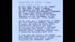 Albertinho Fortuna  SACRIFÍCIO DE AMOR  Inami Custódio Pinto  ano de 1956 [upl. by Hteboj]