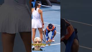 Butterfly 🦋 vs tennis 😂 tennis sports ytshorts rockyvloger [upl. by Robena]