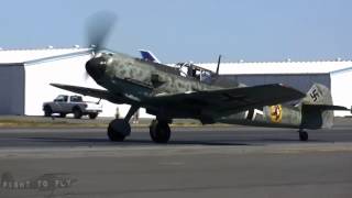 Messerschmitt Bf 109E3  Engine Runs [upl. by Odlanor870]