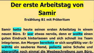 Der erste Arbeitstag I Deutsch lernen durch Hören I B1B2 Erzählung [upl. by Zealand527]