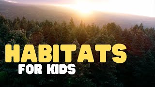 Habitats for Kids  Learn all about deserts forests grasslands mountains and more [upl. by Eyar]