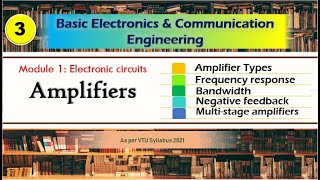 M1 L3  Amplifiers and its Characteristics Negative Feedback  Basic Electronics BEampCE 2021 [upl. by Rainger465]