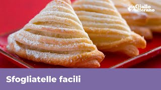 SFOGLIATELLE FACILI  Con pasta sfoglia pronta [upl. by Nageet507]