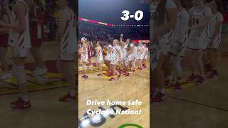 Iowa State emulating Minnesota Lynx home court victory dance [upl. by Nediarb]