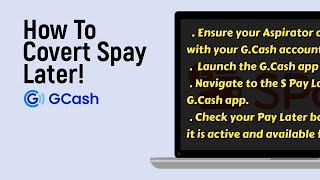 How to Covert Spay Later to Gcash easy [upl. by Eurd846]