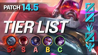 NEW PATCH 145 TIER LIST  BEST Champions NEW Meta  LoL Update Guide [upl. by Reivaj]