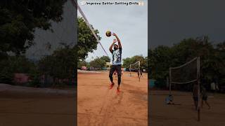 Volleyball Improve Setter Setting Drills try it now ✅🙌🏻volleyball reels [upl. by Zeret627]