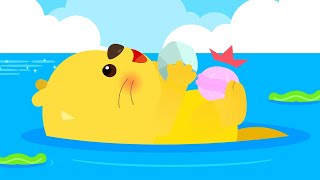 Say Oh Sea Otter 🦦 Kids Songs amp Nursery Rhymes  Animal Song for Kids  Lotty Friends [upl. by Katharine497]