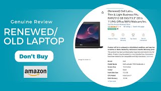 RenewedRefurbished Laptop Buy From Amazon review [upl. by Swihart181]