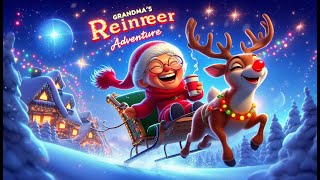 🎄Grandmas Wild Reindeer Ride  Funny Christmas Song for Kids  Grandma Got Run Over by a Reindeer [upl. by Seuqramed969]